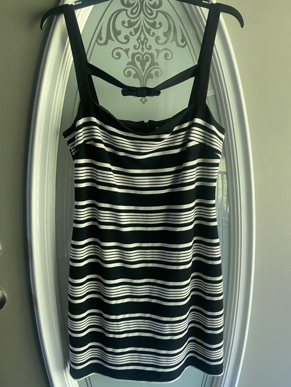 HUTCH brand // Anthropologie // Black and White Fully Lined Dress